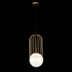 Maytoni Pendelleuchte Telford gold weiß 20cm