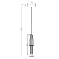 Maytoni Pendelleuchte Verticale chrom 3000K
