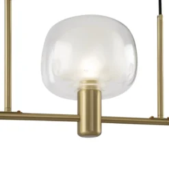 Maytoni Pendelleuchte Vision 3-flammig gold mit Glas