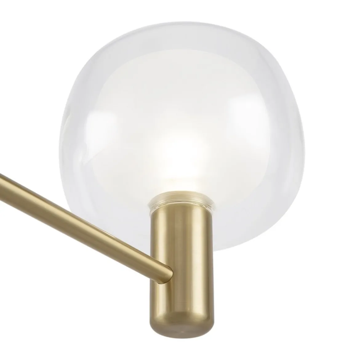 Maytoni Pendelleuchte Vision 6-flammig gold mit Glas