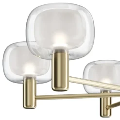 Maytoni Pendelleuchte Vision 6-flammig gold mit Glas