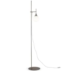 Maytoni Stehleuchte Erich nickel weiß 155cm