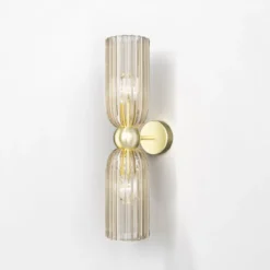 Maytoni Wandleuchte Antic 2-flammig Glas Gold transparent