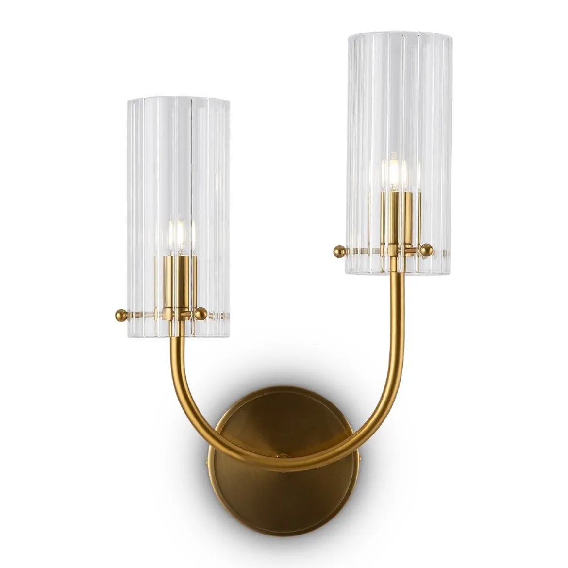 Maytoni Wandleuchte Arco 2-flammig messing