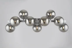 Maytoni Wandleuchte Dallas 61cm chrom rauchglas