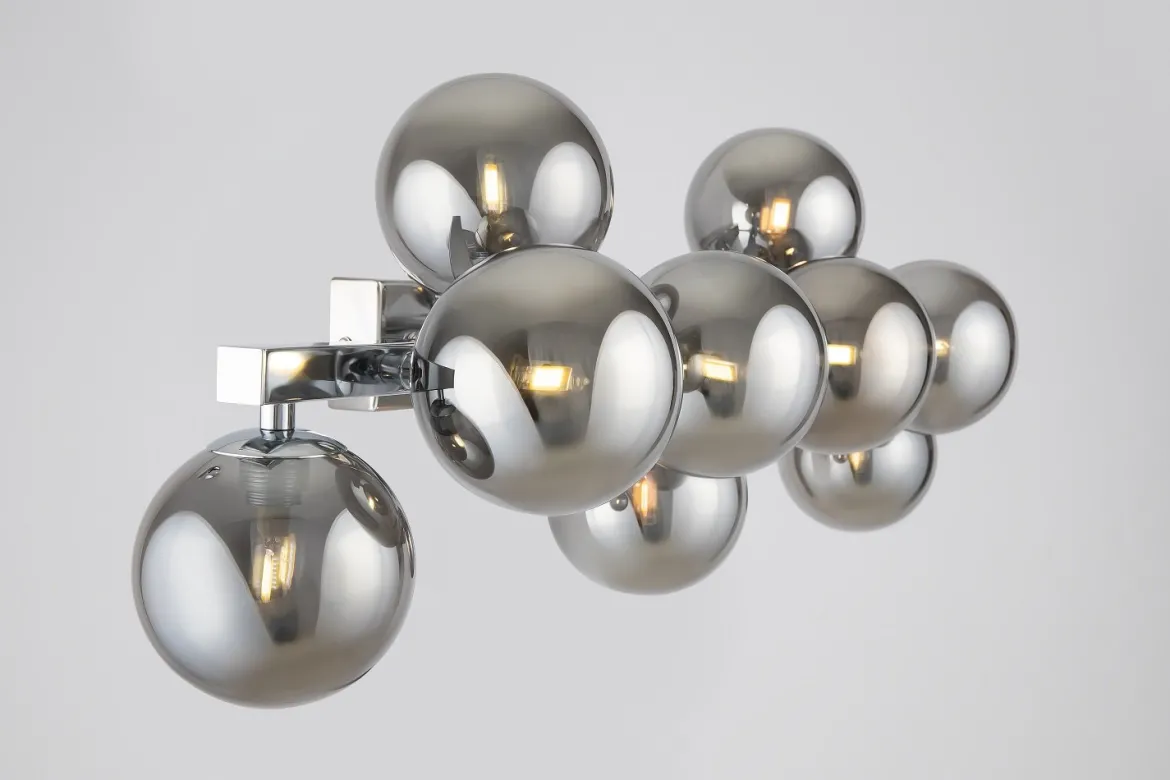 Maytoni Wandleuchte Dallas 61cm chrom rauchglas