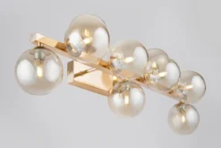 Maytoni Wandleuchte Dallas 61cm gold bernstein