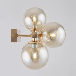 Maytoni Wandleuchte Dallas 61cm gold bernstein