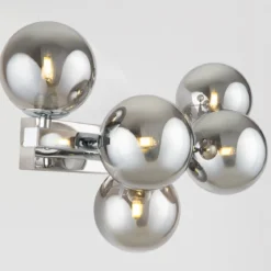 Maytoni Wandleuchte Dallas 32cm chrom rauchglas