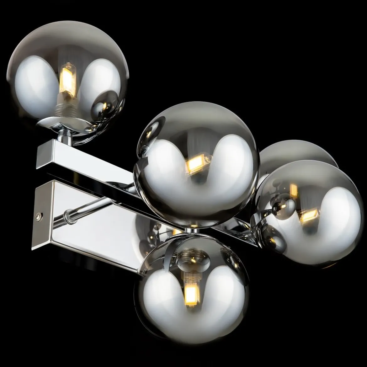Maytoni Wandleuchte Dallas 32cm chrom rauchglas