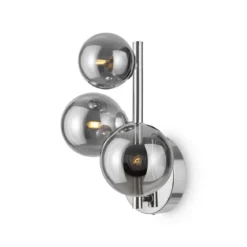 Maytoni Wandleuchte Dallas 3-flammig chrom rauchglas