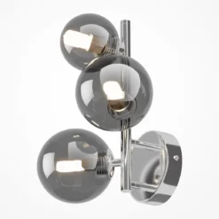 Maytoni Wandleuchte Dallas  3-flammig chrom rauchglas