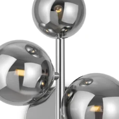 Maytoni Wandleuchte Dallas 3-flammig chrom rauchglas