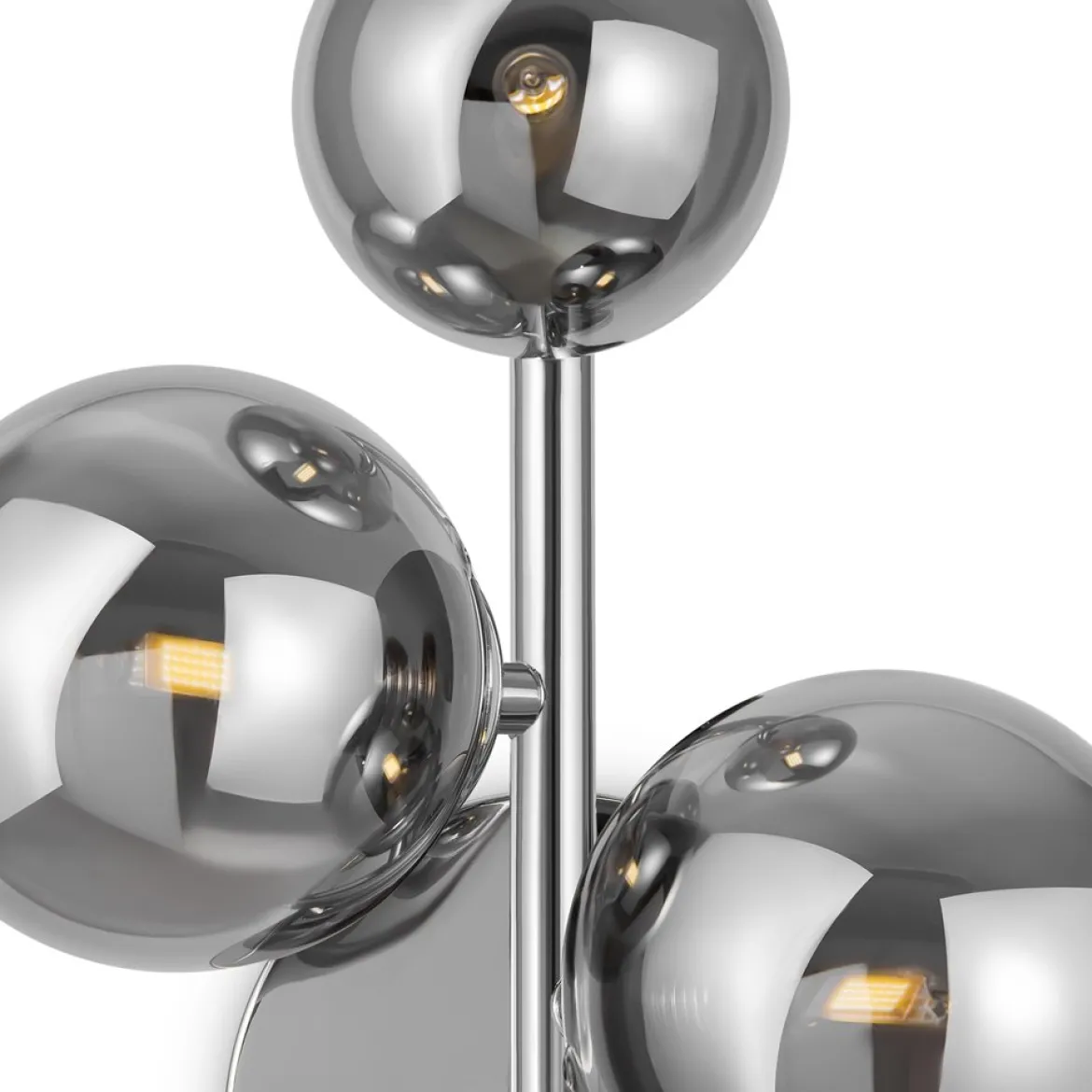 Maytoni Wandleuchte Dallas 3-flammig chrom rauchglas
