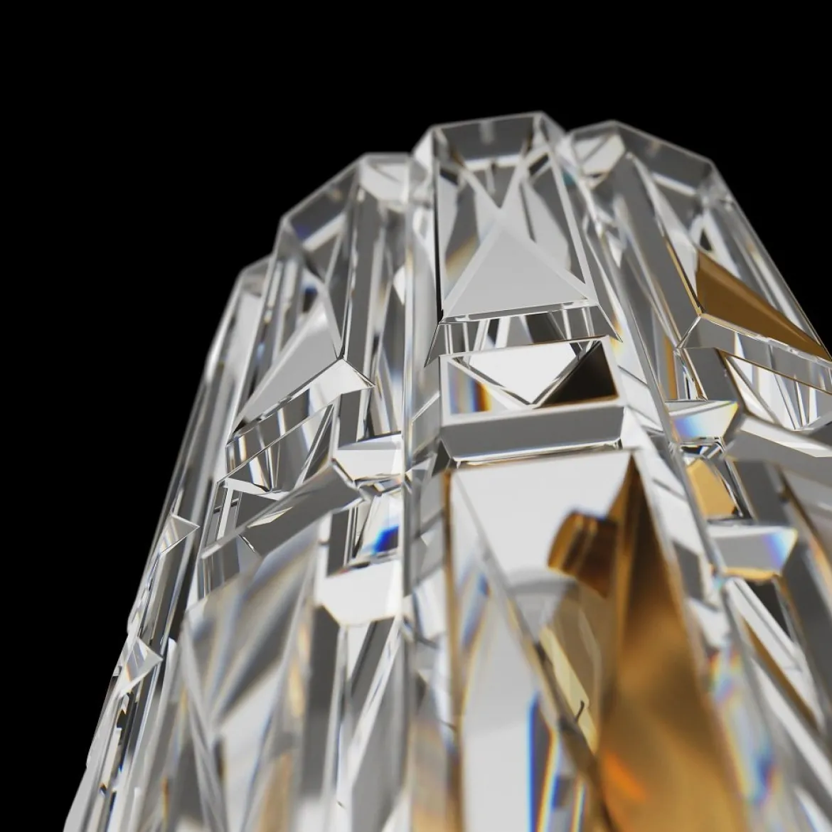 Maytoni Wandleuchte Facet goldfarben