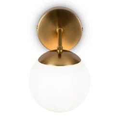 Maytoni Wandleuchte Marble 1-flammig messing opal