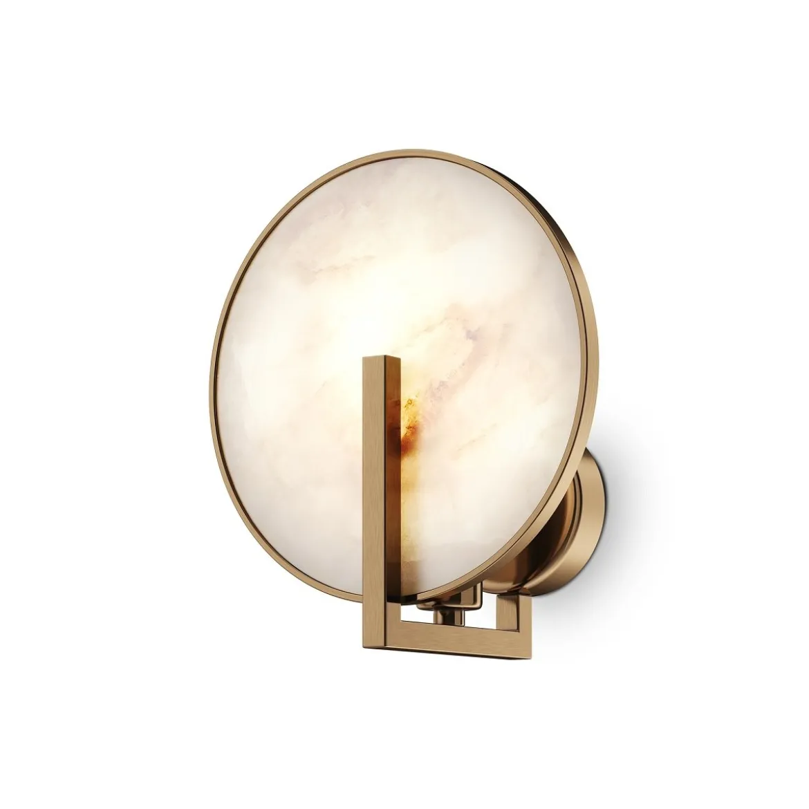 Maytoni Wandleuchte Marmo gold Naturstein marmor rund