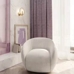 Maytoni Wandleuchte Marmo gold Naturstein marmor rund