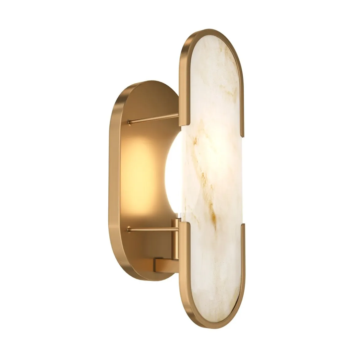 Maytoni Wandleuchte Marmo gold Naturstein marmor lang