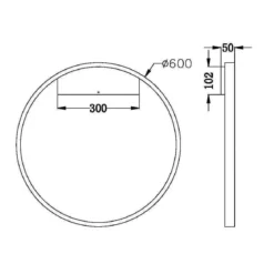 Maytoni Wandleuchte Rim messing 3000K 60cm