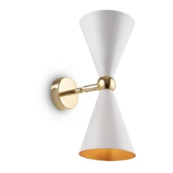 Maytoni Wandleuchte Vesper 2-flammig weiß gold
