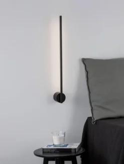 Nova Luce 9081800 ADEN LED Wandleuchte 3000K Schwarz 60cm