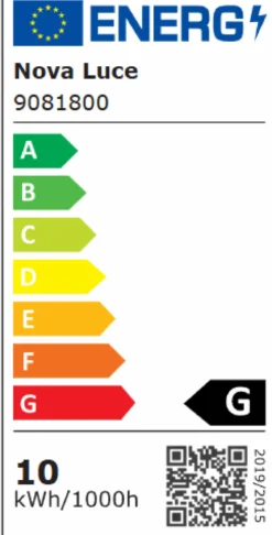 Nova Luce 9081800 ADEN LED Wandleuchte 3000K Schwarz 60cm
