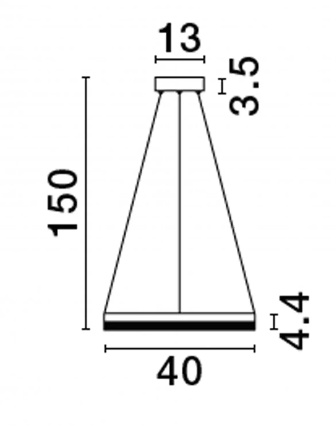 Nova Luce 9530225 ADRIA LED Pendelleuchte 40cm 3000K Schwarz