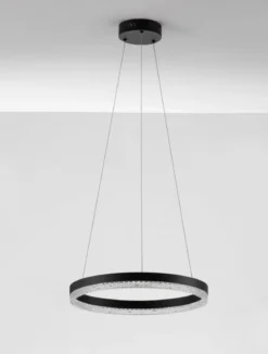Nova Luce 9530225 ADRIA LED Pendelleuchte 40cm 3000K Schwarz