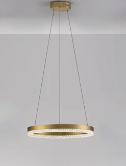 Nova Luce 9530226 ADRIA LED Pendelleuchte 60cm 3000K Messing Gold dimmbar