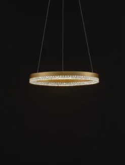 Nova Luce 9530226 ADRIA LED Pendelleuchte 60cm 3000K Messing Gold dimmbar