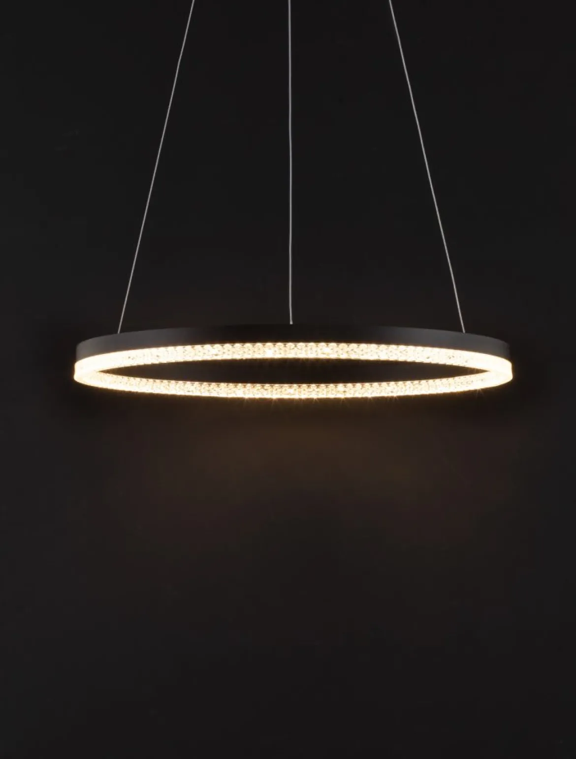 Nova Luce 9530227 ADRIA LED Pendelleuchte 60cm 3000K Schwarz dimmbar