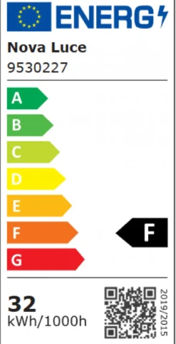 Nova Luce 9530227 ADRIA LED Pendelleuchte 60cm 3000K Schwarz dimmbar