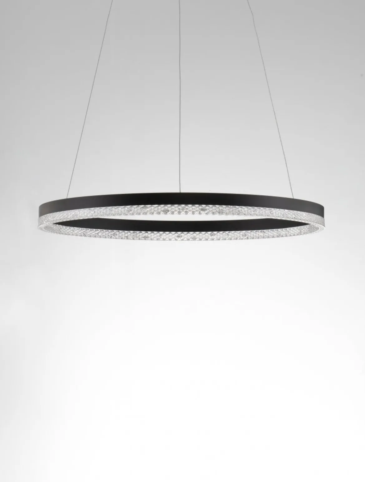 Nova Luce 9530227 ADRIA LED Pendelleuchte 60cm 3000K Schwarz dimmbar