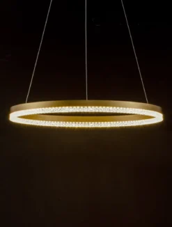 Nova Luce 9530228 ADRIA LED Pendelleuchte 60cm 3000K Messing Gold dimmbar