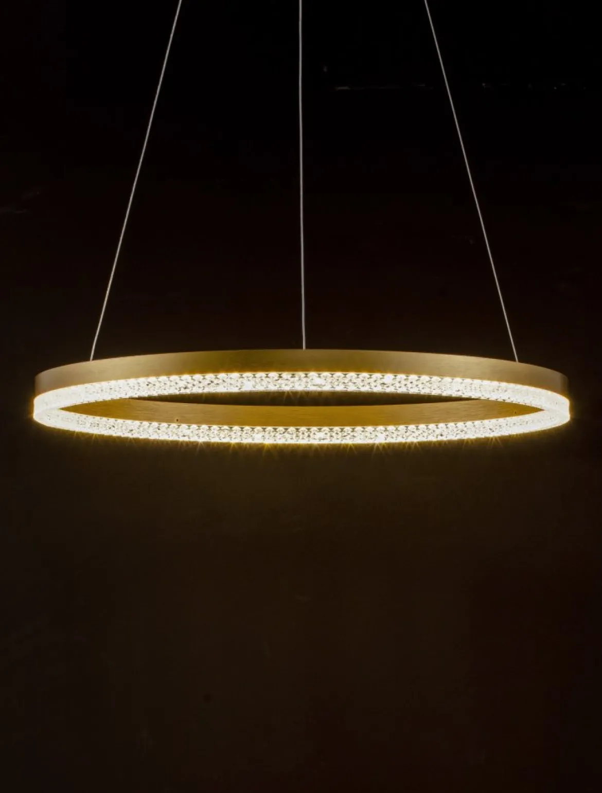 Nova Luce 9530228 ADRIA LED Pendelleuchte 60cm 3000K Messing Gold dimmbar