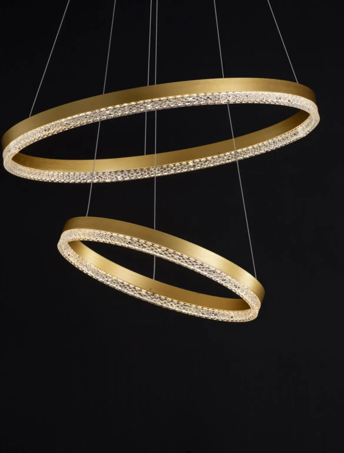Nova Luce 9530230 ADRIA LED Pendelleuchte 2-flammig 60cm 3000K Messing Gold