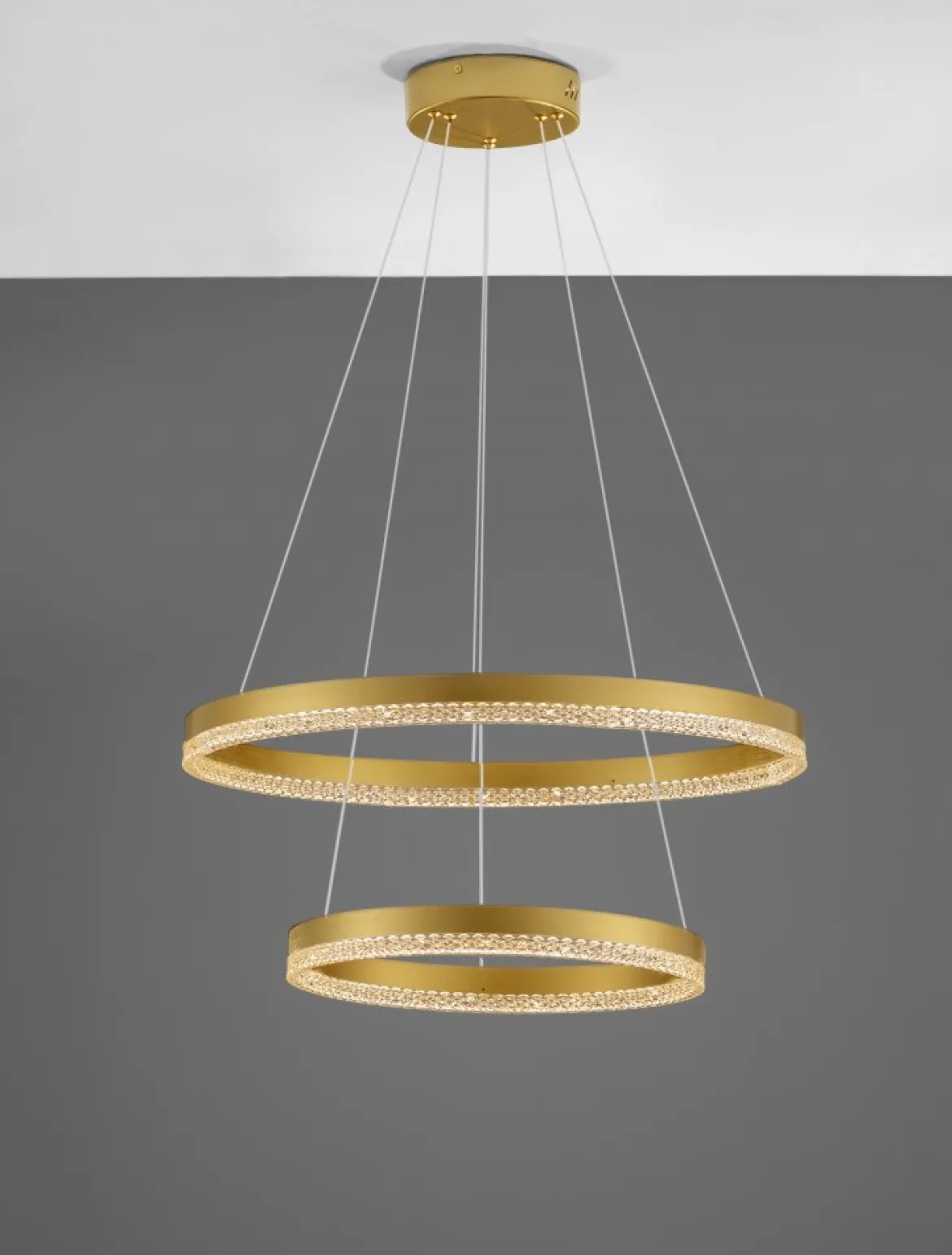 Nova Luce 9530230 ADRIA LED Pendelleuchte 2-flammig 60cm 3000K Messing Gold