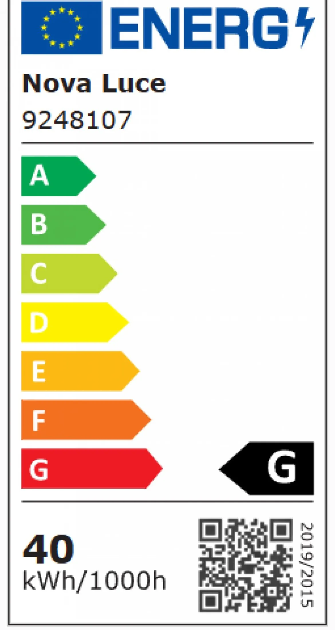 Nova Luce 9248107 AMARA LED Pendelleuchte 56cm 3000K Schwarz