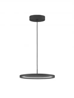 Nova Luce 9212909 ANDRIA LED Pendelleuchte 40cm 3000K Schwarz dimmbar