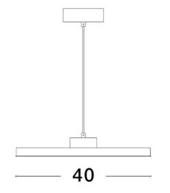Nova Luce 9212910 ANDRIA LED Pendelleuchte 40cm 3000K Weiss dimmbar