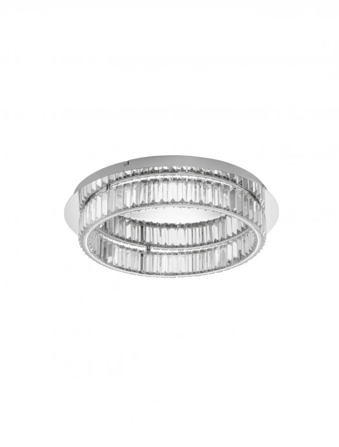 Nova Luce 9333072 AURELIA LED Deckenleuchte 60cm 3500K Chrom Kristall