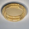Nova Luce 9333079 AURELIA LED Deckenleuchte 50cm gerade 3500K Gold Kristall