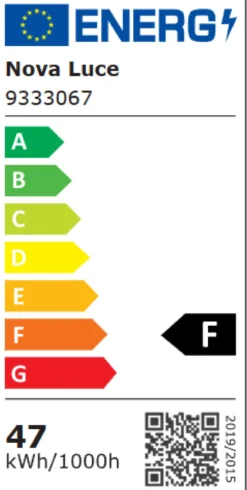 Nova Luce 9333067 AURELIA LED Pendelleuchte 80cm 3500K Chrom Kristall