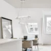 Nova Luce 9333068 AURELIA LED Pendelleuchte 2 Ringe 3500K Chrom Kristall