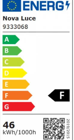 Nova Luce 9333068 AURELIA LED Pendelleuchte 2 Ringe 3500K Chrom Kristall