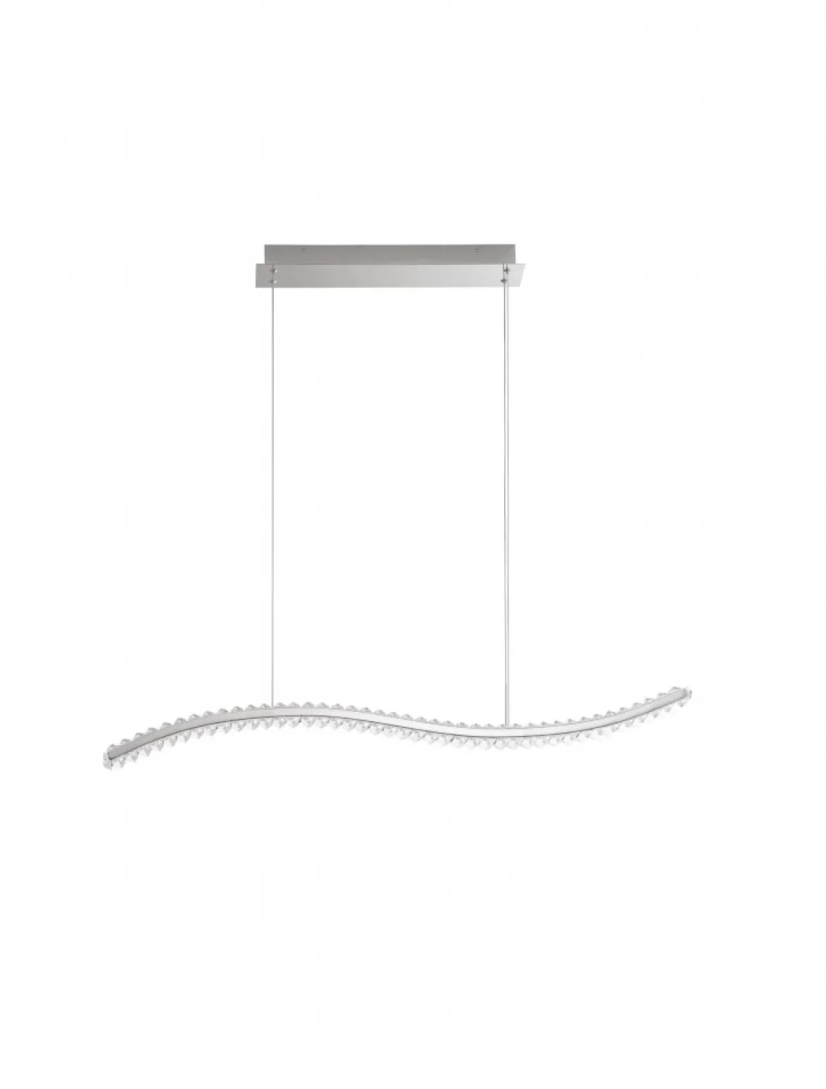 Nova Luce 9333070 AURELIA LED Pendelleuchte 100cm 3500K Chrom Kristall