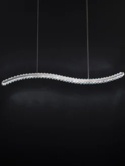 Nova Luce 9333070 AURELIA LED Pendelleuchte 100cm 3500K Chrom Kristall
