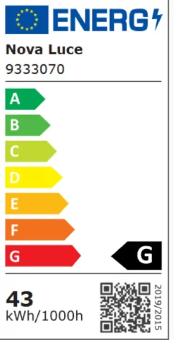 Nova Luce 9333070 AURELIA LED Pendelleuchte 100cm 3500K Chrom Kristall