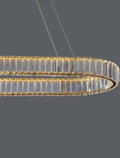 Nova Luce 9333073 AURELIA LED Pendelleuchte 92cm 3500K Gold Kristall